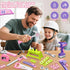 Set 46 Set 3,4,5,6,7,8+ Kids Tool PCS, Toddler Tool with Portable Tool Box & Power Toy Drill, Construction Toys Tools