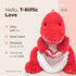 12 Bearington T-Riffic The Love Dinosaur Plush Stuffed Animal in, Ideal Plushies Gift for Kids & Girlfriends