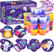 tuupowana 30 Pack Valentines Day Gift Cards with Galaxy Slime Stress Relief