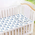 EtherSpher 28" 52" Blue Missiles Cooling Baby Crib Mattress x Absorbent Crib Bumper Pads for Baby&Toddler