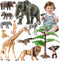 12PCS Realistic Safari Animals Figures Learning Toys Set, Large African Animal Toys,