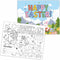 KFNER Happy Easter Coloring Paper Placemats, Spring Coloring Sheets, Easter Party Activities