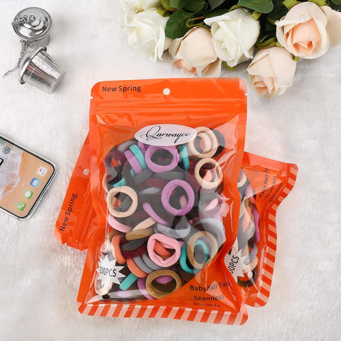 Toddler Hair Ties, Kids Hair Ties, Small Hair Bands, Girls Elastic Ponytail Holders, Diameter 0.97 Inch