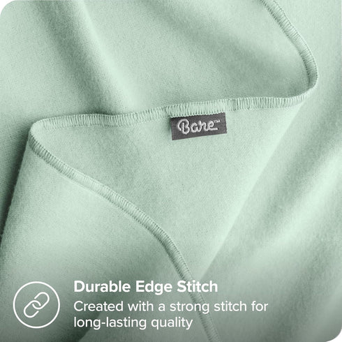 6 Pack Bare Home Cotton Flannel Receiving Blanket Mint