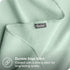 6 Pack Bare Home Cotton Flannel Receiving Blanket Mint