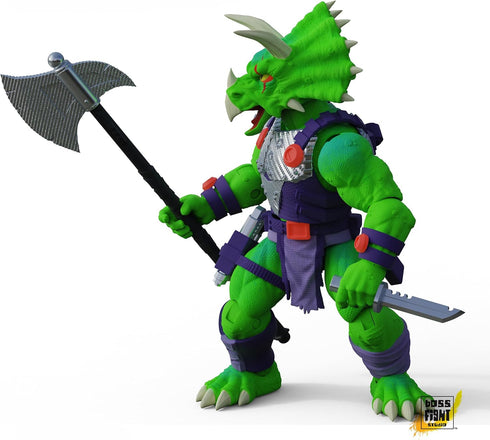 Saurozoic 6 Inch 1:12, 8+ Boss Fight Studio Warrior Triax Skiver Futuristic, Armored Dinosaur Hero Highly Articulated