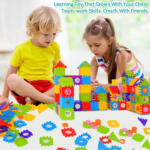 FUBAODA Building Blocks for Toddlers & Kids, 180 Pcs Toy Building Sets, STEM Interlocking Building Toys