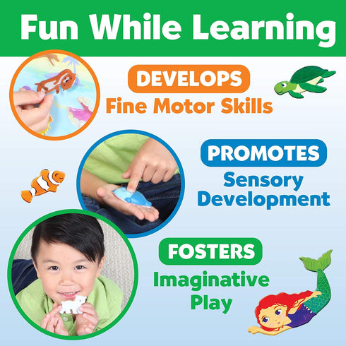 Creativity For Kids Sensory Sticker Playset, Magical Undersea Adventures, 50+ Sensory Stickers and Scenes