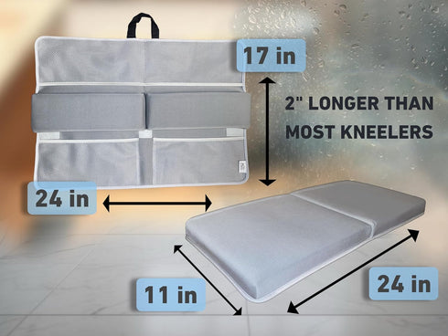 Elbow Set Elbows NEW Luxury Bath Kneeling Pad and Rest - THICK SOFT Bath Kneeler Pad and Bath Toys Organizer
