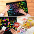 ZMLM 2 Pack 4-8,Easter Scratch Paper Art Craft: Rainbow Scratch Notebooks Easter Basket Stuffers for Toddler Crafts