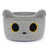 Small Storage Basket, Cat Basket, Cotton Rope Woven Baskets for Nursery, Baby Blanket Organizer, 8.5×4.5 inches