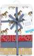 Hudson Baby Unisex Baby Cotton Flannel Receiving Blankets, Cowboy Design, One Size