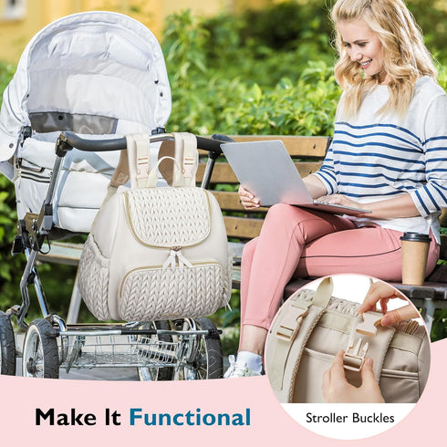 mommore Backpack Backpacks Diaper Bag Small Diaper Stylish Toddler Baby Mini Maternity Bags Travel with Insulated