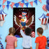 ASTARON Pin The Star on The Eagle, Patriotic Party Game for 4th of July, Poster with Stickers & Blindfolds