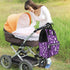 QSMJKLD Backpack Mommy Daypack Nurse Pattern Purple Diaper Bag with Changing Pad, Pacifier Holder - Multifunction