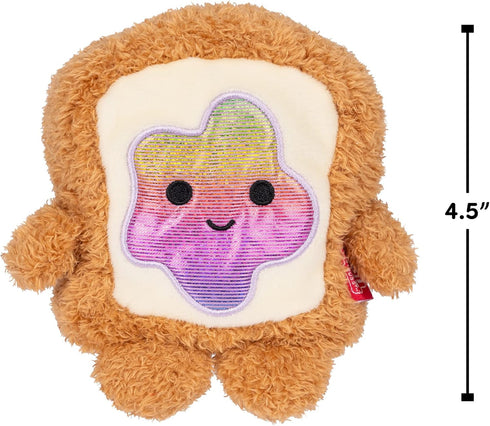 4.5-inch BreakfastBumz Plush 5-Pack - Collectible Stuffed Toys: Blueberry Muffin, Coffee, Toast, Cereal, Strawberry