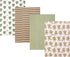 Hudson Baby Unisex Baby Cotton Flannel Burp Cloths