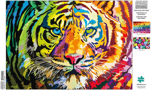 Buffalo Games 300 LARGE Piece Jigsaw Puzzle - Stripes of Color
