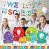 CC HOME 1 Pack Science Laboratory Plastic Tablecloth, 54 x 87 Inch Long Rectangular Cover for Events