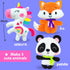 KRAFUN Unicorn Beginner Animal Sewing Kit for Kids Age 7-13 - Includes 3 Stuffed Animal Dolls