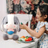 HOUPU Soft Toy - Sitting Lop Eared Rabbit, Easter White Rabbit Stuffed Bunny Animal with Carrot