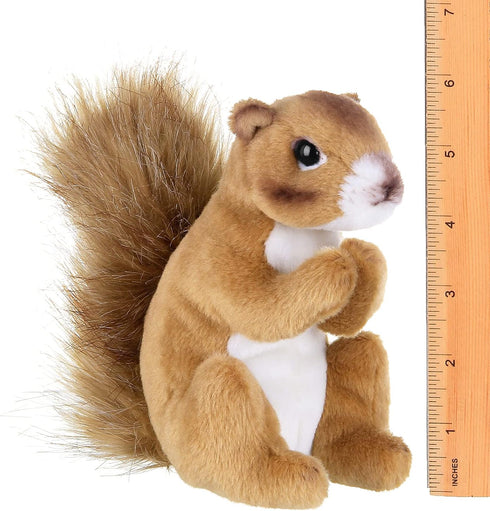 Bearington Collection Copper Plush Squirrel Stuffed Animal, 7 Inch