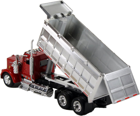 NewRay 1/43 W900 D/C Kenworth Double Dump Truck, Color May Vary