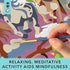 Bright Stripes Paint by Numbers Kit for Kids - Easy Follow Canvas with Frame, Wild Horses Paint Kit