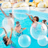 Sratte 20 Pcs Inflatable Beach Balls - Multiple Sizes PVC Swimming Pool Balls for Summer Pool Toys and Party Favors