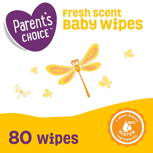DELECLE 80ct Parent's Choice Fresh Scent Baby Wipes