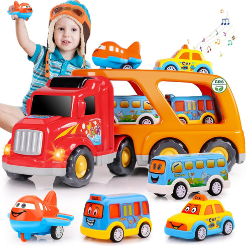 Nicmore Carrier Truck Toddler Toys Car: Transport Toy for 1 2 3