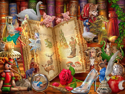 Vermont Christmas Company Famous Fairy Tales - 500 Piece Jigsaw Puzzle