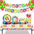 45PCS Art Paint Party Supplies, LIYDE Decorations for 8, Disposable Tableware Include Plates Cups Napkins Tablecloth