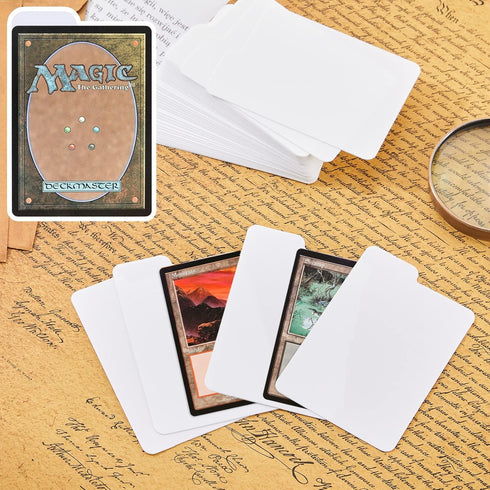 Lewtemi White Trading Card Dividers, Plastic Cards Separators for Sport Game Business Playing Card Storage, 2.6 x 3.8