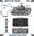 Mozlly Army RC Toy with Lights & Battle Sounds - Remote Control Tank with Rotating Turret, Realistic Military Tank