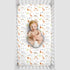 NoJo Watercolor Jungle Animals Fitted Crib Sheet