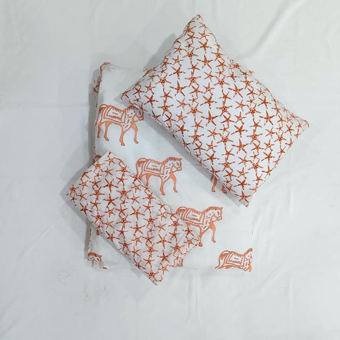 Set 3 Trade Star Beautiful Baby Crib Bedding with Yard Super Soft Natural Dies Cotton Fabric for Baby Room Decor