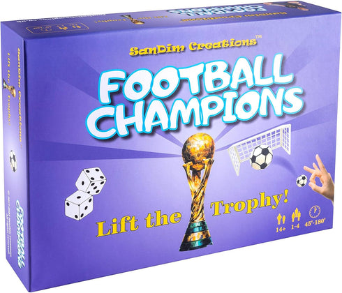Football Champions Sports Board Game - Soccer Strategy Game for 1-4 Players, Family Fun by SanDim Creations