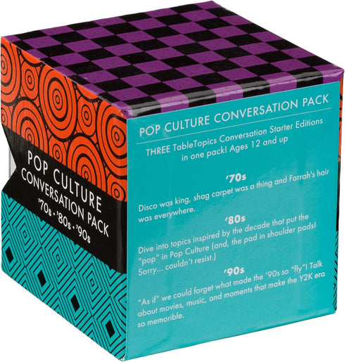 TableTopics Pop Culture Conversation Pack - 70's, 80's, and 90's Cards for Great Memories and Gifts