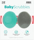 S&T INC. Exfoliating and Massaging Cradle Cap Bath Brushes for Baby, Silicone, 2 Pack in Grey and Teal