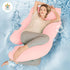 Cute Castle 57 Inch Cooling Cover Pregnancy Pillows, Soft U-Shape Maternity Pillow with Removable Cover - Full Body