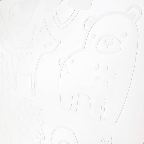 Forest Animal Wall Decals - Peel and Stick for Kids, 36 pcs Adhesive Vinyl Stickers Decor