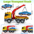 3 4 5 6 12" 3 4 5 6 SpringFlower Tow Truck Toy, Years Old Boy Toddlers Truck Vehicle, Large Tow Toy with Racing Car