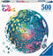 Ravensburger Circle of Colors: Ocean 500 Piece Round Jigsaw Puzzle | Engaging Activity for Kids and Adults