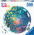 Ravensburger Circle of Colors: Ocean 500 Piece Round Jigsaw Puzzle | Engaging Activity for Kids and Adults