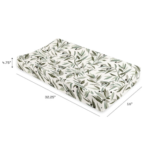 100% 360, Babyletto Quilted Organic Cotton Changing Pad Cover, GOTS-Certified, Fitted Ultra-Soft and Breathable Muslin