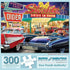 Bits and Pieces 300 Piece Jigsaw Puzzle for Adults, 50s Starlite Diner, 18" x 24" Classic Cars Drive-in Puzzle