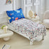 Set 4 Set Dinosaur Toddler Bedding for Boys Girls Pieces Toddler Bed - Ultra Soft Cartoon Cute Orange Yellow Blue Green