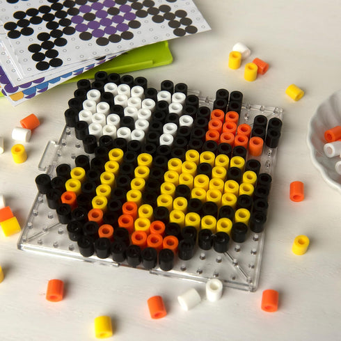 Perler 80-70729 Biggie Fuse Bead Pattern Cards and Pegboards, Small, Multicolor, 20pcs