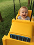 M & M Sales Enterprises Yellow Bulldozer Toddler Swing for Kids
